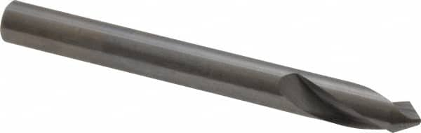 Made in USA - 1/4" Body Diam, 90°, 2-1/2" OAL, Solid Carbide Spotting Drill - Makers Industrial Supply