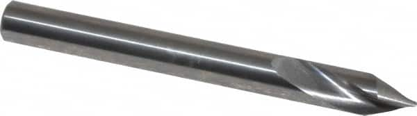 Made in USA - 1/4" Body Diam, 60°, 2-1/2" OAL, Solid Carbide Spotting Drill - Makers Industrial Supply