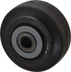 Albion - 3-1/4 Inch Diameter x 1-1/2 Inch Wide, Solid Rubber Caster Wheel - 140 Lb. Capacity, 1-5/8 Inch Hub Length, 1/2 Inch Axle Diameter, Roller Bearing - Makers Industrial Supply