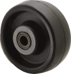 Albion - 4 Inch Diameter x 1-1/2 Inch Wide, Polyolefin Caster Wheel - 400 Lb. Capacity, 1-5/8 Inch Hub Length, 1/2 Inch Axle Diameter, Roller Bearing - Makers Industrial Supply