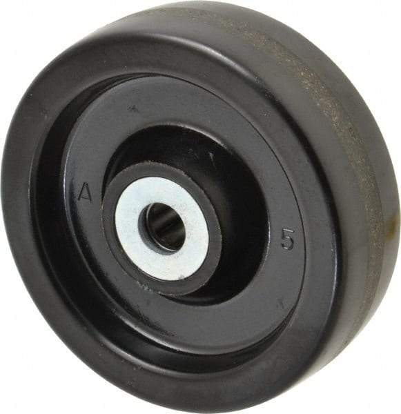 Albion - 4 Inch Diameter x 1-1/4 Inch Wide, Phenolic Caster Wheel - 400 Lb. Capacity, 1-3/8 Inch Hub Length, 1/2 Inch Axle Diameter, Roller Bearing - Makers Industrial Supply