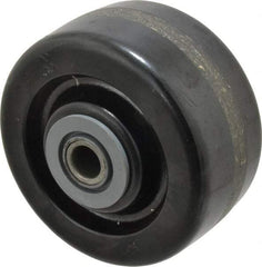 Albion - 4 Inch Diameter x 2 Inch Wide, Phenolic Caster Wheel - 800 Lb. Capacity, 2-3/16 Inch Hub Length, 1/2 Inch Axle Diameter, Roller Bearing - Makers Industrial Supply