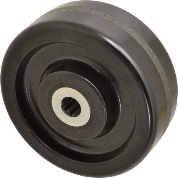 Albion - 8 Inch Diameter x 3 Inch Wide, Phenolic Caster Wheel - 2,500 Lb. Capacity, 3-1/4 Inch Hub Length, 1 Inch Axle Diameter, Roller Bearing - Makers Industrial Supply