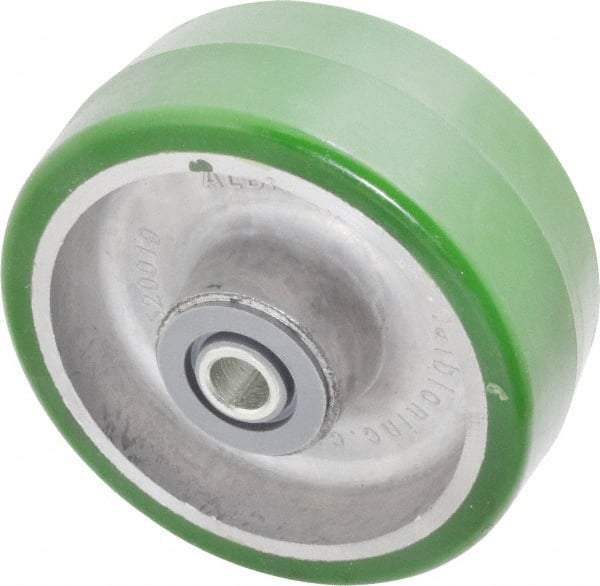 Albion - 5 Inch Diameter x 2 Inch Wide, Polyurethane Caster Wheel - 1,050 Lb. Capacity, 2-7/16 Inch Hub Length, 1/2 Inch Axle Diameter, Roller Bearing - Makers Industrial Supply