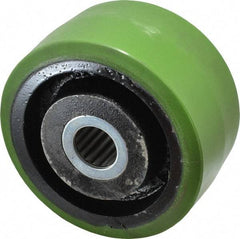 Albion - 6 Inch Diameter x 3 Inch Wide, Polyurethane Caster Wheel - 2,040 Lb. Capacity, 3-1/4 Inch Hub Length, 1-1/4 Inch Axle Diameter, Roller Bearing - Makers Industrial Supply