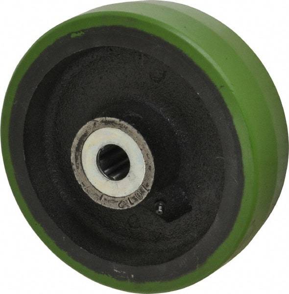 Albion - 8 Inch Diameter x 2-1/2 Inch Wide, Polyurethane Caster Wheel - 2,010 Lb. Capacity, 3-1/4 Inch Hub Length, 1 Inch Axle Diameter, Roller Bearing - Makers Industrial Supply