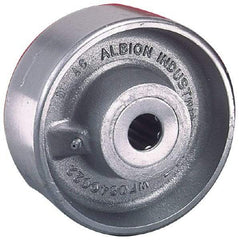 Albion - 8 Inch Diameter x 3 Inch Wide, Forged Steel Caster Wheel - 4,500 Lb. Capacity, 3-1/4 Inch Hub Length, 1-1/4 Inch Axle Diameter, Roller Bearing - Makers Industrial Supply