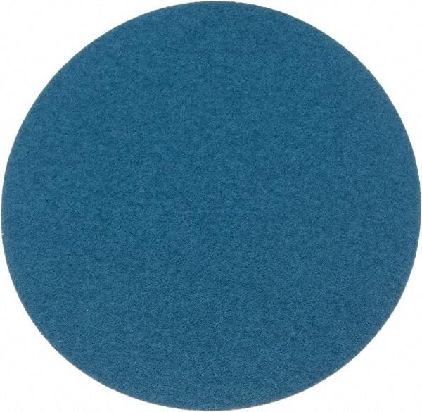 Superior Abrasives - 12" Diam, 36 Grit Zirconia Alumina Adhesive PSA Disc - Very Coarse Grade, Blue, X Weighted Backing, Flexible - Makers Industrial Supply