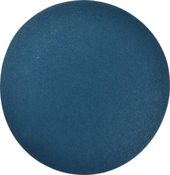 Superior Abrasives - 12" Diam, 40 Grit Zirconia Alumina Adhesive PSA Disc - Coarse Grade, Blue, X Weighted Backing, Flexible - Makers Industrial Supply