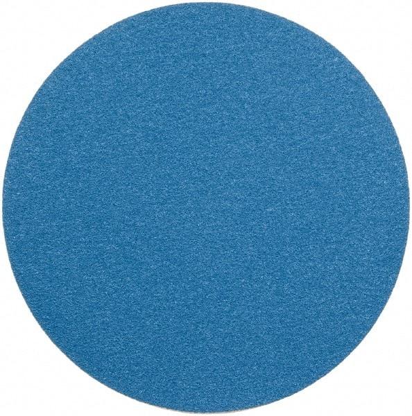 Superior Abrasives - 15" Diam, 40 Grit Zirconia Alumina Adhesive PSA Disc - Coarse Grade, Blue, Cloth Backing, Flexible - Makers Industrial Supply