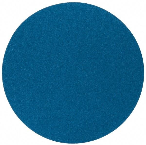 Superior Abrasives - 20" Diam, 40 Grit Zirconia Alumina Adhesive PSA Disc - Coarse Grade, Blue, X Weighted Backing, Flexible - Makers Industrial Supply