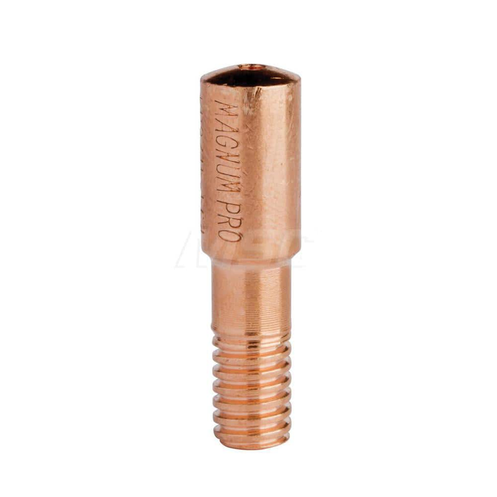 MIG Welder Contact Tip: 3/32″ Min x 3/32″ Max Wire Dia, Threaded Use with Magnum PRO