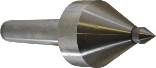 Royal Products - MT3 Taper Shank, 2-1/8" Head Diam 2,160 & 2,490 Lb Capacity Live Center - 5,000 Max RPM, 2.22" Head Length, 1/2" Point Diam, 0.74" Point Len, 330 Lb Max Workpc, 6-3/8" OAL, 1/2" Tip Diam, Long Point - Makers Industrial Supply