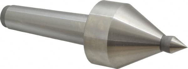 Royal Products - MT4 Taper Shank, 2-1/2" Head Diam 5,000 & 5,685 Lb Capacity Live Center - 4,000 Max RPM, 2.6" Head Length, 5/8" Point Diam, 15/16" Point Len, 685 Lb Max Workpc, 7-15/16" OAL, 5/8" Tip Diam, Long Point - Makers Industrial Supply