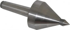 Royal Products - MT4 Taper Shank, 3-3/8" Head Diam 5,700 & 6,865 Lb Capacity Live Center - 3,500 Max RPM, 3.15" Head Length, 3/4" Point Diam, 1-1/8" Point Len, 1,165 Lb Max Workpc, 8-11/16" OAL, 3/4" Tip Diam, Long Point - Makers Industrial Supply