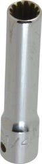 Proto - 1/4" Drive, 1/4" Socket, Spline Socket - 12 Points, 2" OAL - Makers Industrial Supply