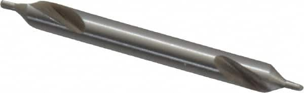 Interstate - #1 Plain Cut 60° Incl Angle High Speed Steel Combo Drill & Countersink - Makers Industrial Supply