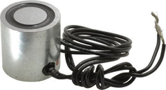 Mag-Mate - 1-1/2" Diam, 6.2 Watts, 80 Lb Max Magnetic Pull Electromagnet - 1/4-20 Thread, 24 DC Output Voltage - Makers Industrial Supply