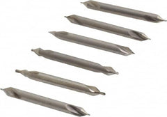 Keo - 5 Piece, #0 to 5/0, Plain Edge, High Speed Steel Combo Drill & Countersink Set - 60° Incl Angle - Makers Industrial Supply