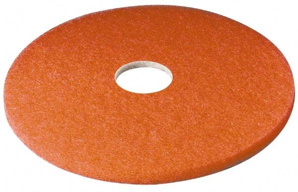 3M - Spray Buffing Pad - 21" Machine, Red Pad, Polyester - Makers Industrial Supply