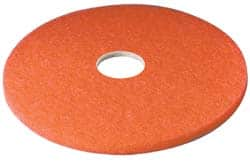 3M - Spray Buffing Pad - 16" Machine, Red Pad, Polyester - Makers Industrial Supply