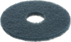 3M - Scrubbing Pad - 12" Machine, Blue Pad, Nylon & Polyester - Makers Industrial Supply