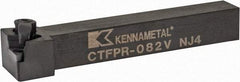 Kennametal - CTFP, Right Hand Cut, 0° Lead Angle, 1/2" Shank Height x 1/2" Shank Width, Positive Rake Indexable Turning Toolholder - 3-1/2" OAL, TP..22. Insert Compatibility, Series Kendex - Makers Industrial Supply