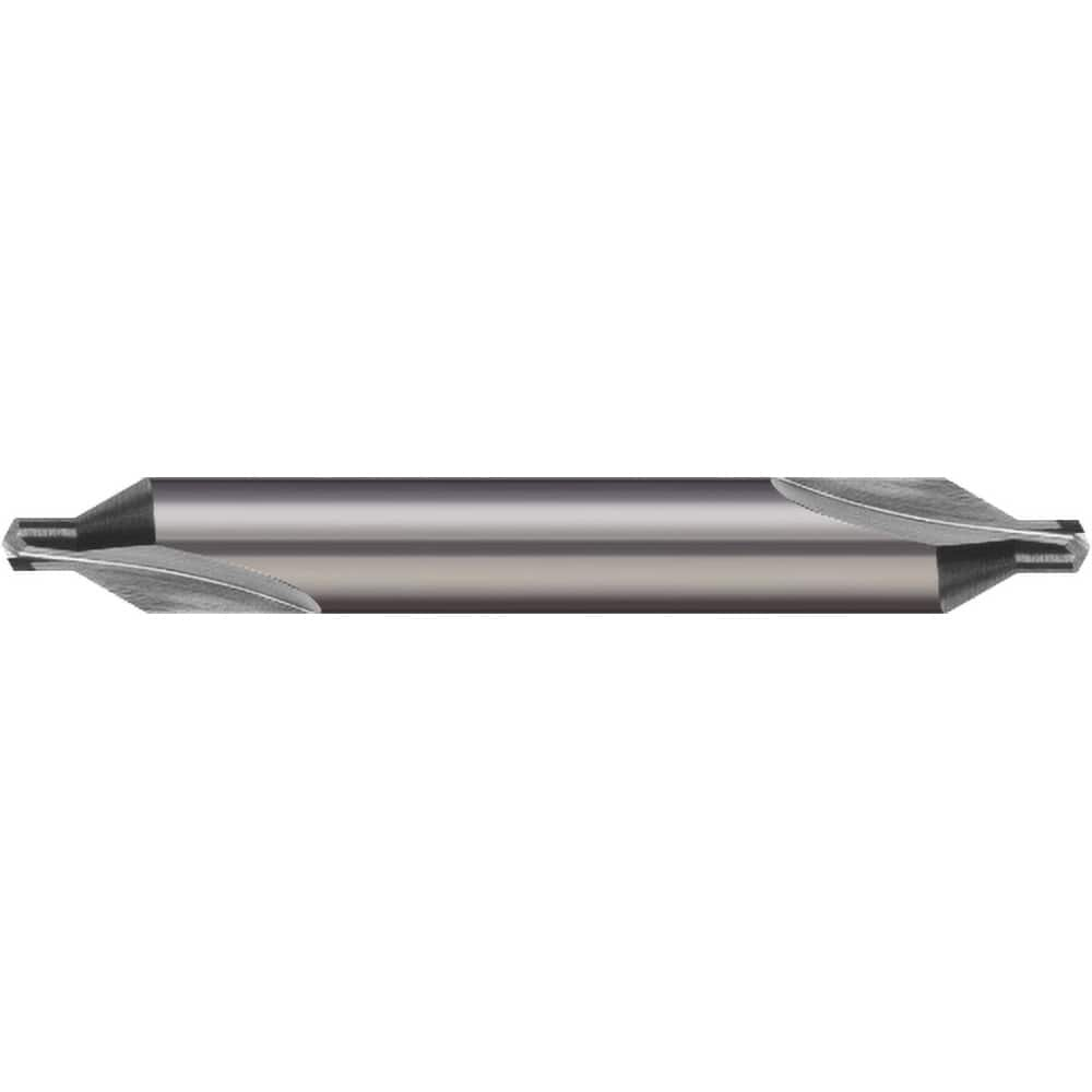 Micro 100 - #0 60° 1/8" Body Diam Solid Carbide Combo Drill & Countersink - Exact Industrial Supply