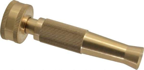 Value Collection - Garden Hose Noninsulated Twist Nozzle - Brass - Makers Industrial Supply