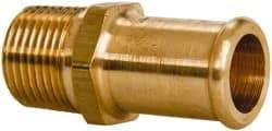 Parker - 3/8 NPT Thread Hose Barb x Male NPT Connector - 5/8" ID Hose, Brass - Makers Industrial Supply