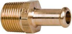 Parker - 3/8 NPT Thread Hose Barb x Male NPT Connector - 3/8" ID Hose, Brass - Makers Industrial Supply