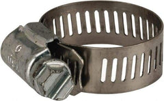 Parker - 1/2 to 1-1/4" Diam, Stainless Steel Worm Drive Clamp - Makers Industrial Supply