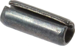 Value Collection - 3mm Diam x 8mm Long Slotted Spring Pin - Grade 1070-1080 Steel, Plain Finish - Makers Industrial Supply