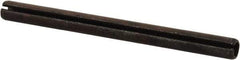 Value Collection - 6mm Diam x 75mm Long Slotted Spring Pin - Grade 1070-1080 Steel, Plain Finish - Makers Industrial Supply