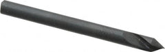 M.A. Ford - 1/8" Head Diam, 1/8" Shank Diam, 1 Flute 60° High Speed Steel Countersink - Bright Finish, 1-1/2" OAL, 0.03" Nose Diam, Single End, Straight Shank, Right Hand Cut - Makers Industrial Supply