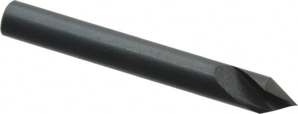 M.A. Ford - 3/16" Head Diam, 3/16" Shank Diam, 1 Flute 60° High Speed Steel Countersink - Bright Finish, 1-1/2" OAL, 0.045" Nose Diam, Single End, Straight Shank, Right Hand Cut - Makers Industrial Supply