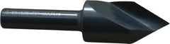 M.A. Ford - 1/2" Head Diam, 1/4" Shank Diam, 1 Flute 60° High Speed Steel Countersink - Bright Finish, 2" OAL, 0.06" Nose Diam, Single End, Straight Shank, Right Hand Cut - Makers Industrial Supply