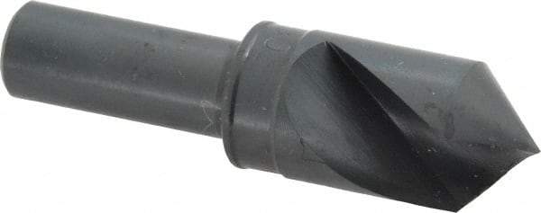 M.A. Ford - 3/4" Head Diam, 1/2" Shank Diam, 1 Flute 90° High Speed Steel Countersink - Bright Finish, 2-3/4" OAL, 0.12" Nose Diam, Single End, Straight Shank, Right Hand Cut - Makers Industrial Supply