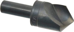 M.A. Ford - 1" Head Diam, 1/2" Shank Diam, 1 Flute 100° High Speed Steel Countersink - Bright Finish, 2-3/4" OAL, 0.12" Nose Diam, Single End, Straight Shank, Right Hand Cut - Makers Industrial Supply