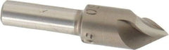 M.A. Ford - 3/8" Head Diam, 1/4" Shank Diam, 3 Flute 60° High Speed Steel Countersink - Bright Finish, 1-5/8" OAL, 0.11" Nose Diam, Single End, Straight Shank, Right Hand Cut - Makers Industrial Supply