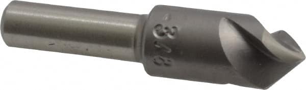 M.A. Ford - 3/8" Head Diam, 1/4" Shank Diam, 3 Flute 82° High Speed Steel Countersink - Makers Industrial Supply