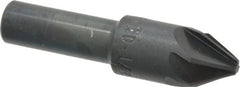 M.A. Ford - 1/2" Head Diam, 3/8" Shank Diam, 6 Flute 60° High Speed Steel Countersink - Makers Industrial Supply