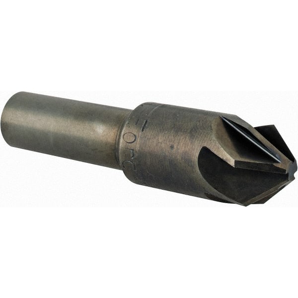 M.A. Ford - 1/2" Head Diam, 3/8" Shank Diam, 6 Flute 82° High Speed Steel Countersink - Makers Industrial Supply