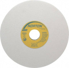 Norton - 8" Diam x 1-1/4" Hole x 1/4" Thick, I Hardness, 80 Grit Surface Grinding Wheel - Aluminum Oxide, Type 1, Medium Grade, 3,600 Max RPM, Vitrified Bond, No Recess - Makers Industrial Supply