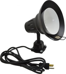 Electrix - Direct Mounted, Incandescent, Black, General Purpose Task Light - 100 Watt, 120 Volt, Nonmagnifying - Makers Industrial Supply