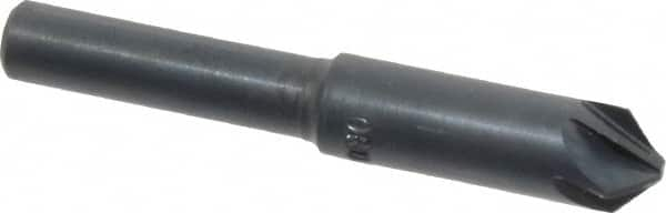 M.A. Ford - 5/16" Head Diam, 1/4" Shank Diam, 6 Flute 90° High Speed Steel Countersink - Makers Industrial Supply