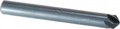 M.A. Ford - 1/4" Head Diam, 1/4" Shank Diam, 6 Flute 100° High Speed Steel Countersink - Bright Finish, 2" OAL, 0.06" Nose Diam, Single End, Straight Shank, Right Hand Cut - Makers Industrial Supply