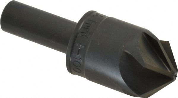 M.A. Ford - 1" Head Diam, 1/2" Shank Diam, 6 Flute 100° High Speed Steel Countersink - Makers Industrial Supply