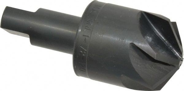 M.A. Ford - 1-1/2" Head Diam, 3/4" Shank Diam, 6 Flute 120° High Speed Steel Countersink - Makers Industrial Supply