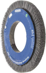 Osborn - 12" OD, 5-1/4" Arbor Hole, Crimped Nylon Wheel Brush - 1" Face Width, 1-1/4" Trim Length, 0.035" Filament Diam, 1,800 RPM - Makers Industrial Supply